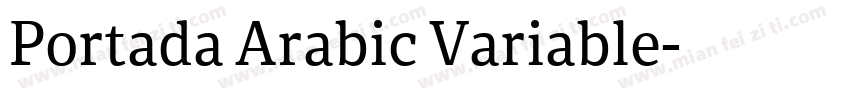Portada Arabic Variable字体转换